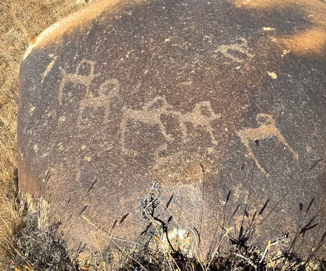 Миниатюра Петроглифы на перевале Тоголок